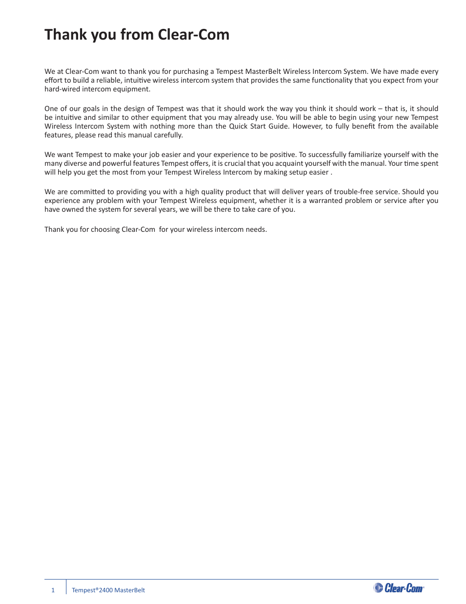 Clear-Com CB-222 User Manual | Page 5 / 32