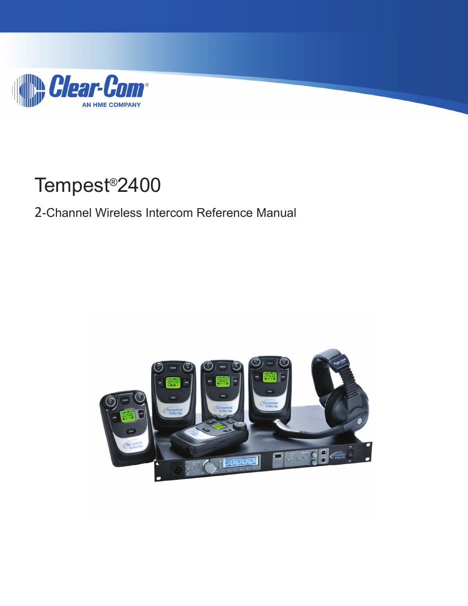 Clear-Com Tempest2400 User Manual | 106 pages