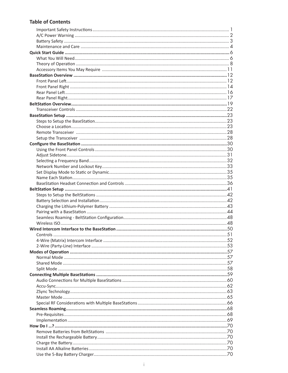 Clear-Com Tempest2400 User Manual | Page 5 / 106