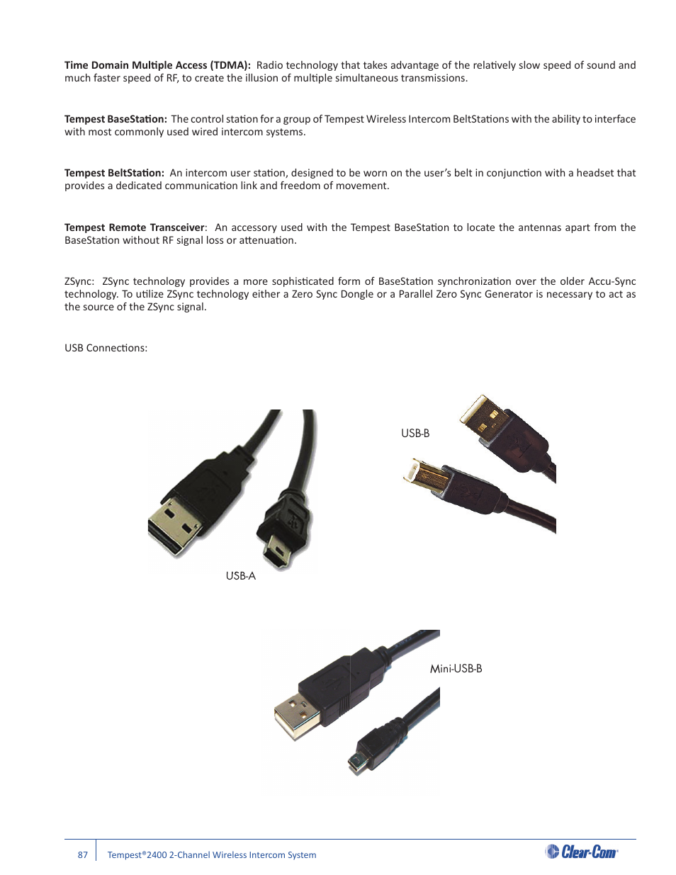 Clear-Com Tempest2400 User Manual | Page 93 / 106