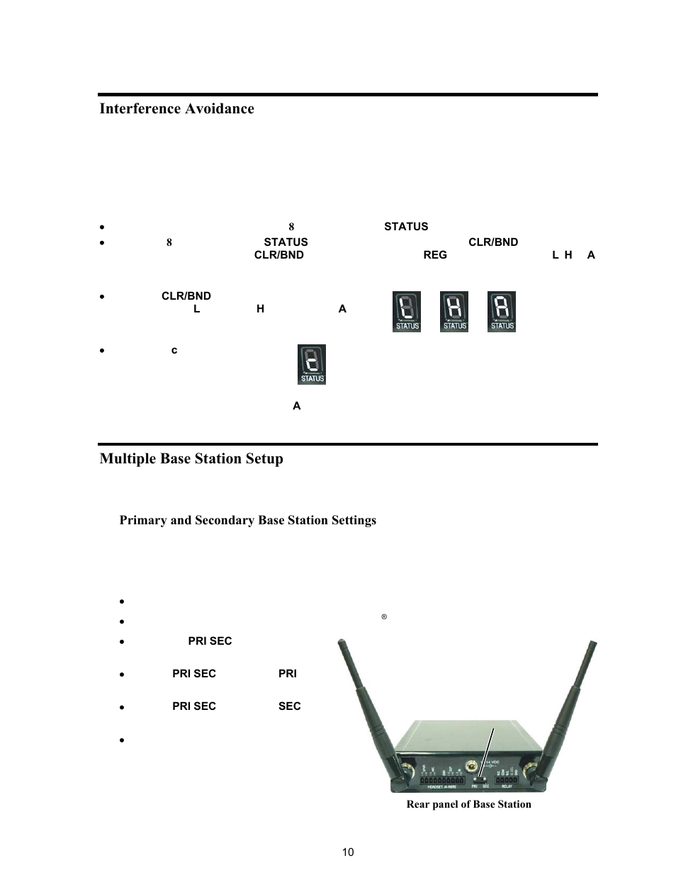 Interference avoidance, Multiple base station setup | Clear-Com HME DX121 User Manual | Page 14 / 39