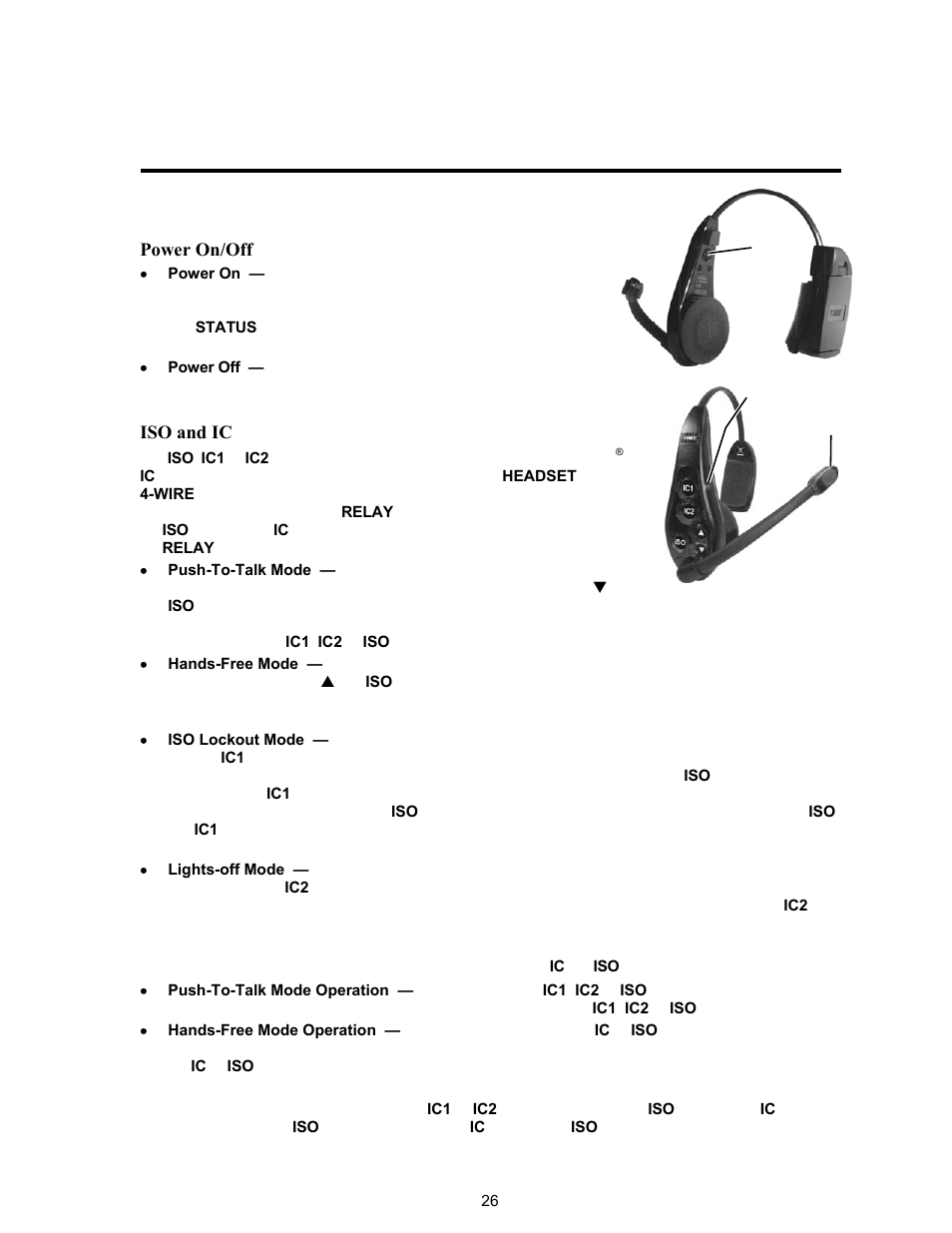 All-in-one headset operation | Clear-Com HME DX121 User Manual | Page 30 / 39