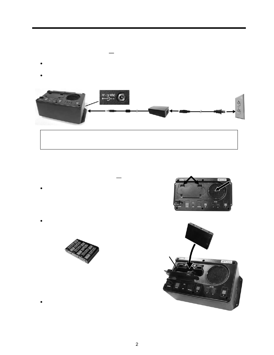 Power setup | Clear-Com HME DX200 User Manual | Page 2 / 9