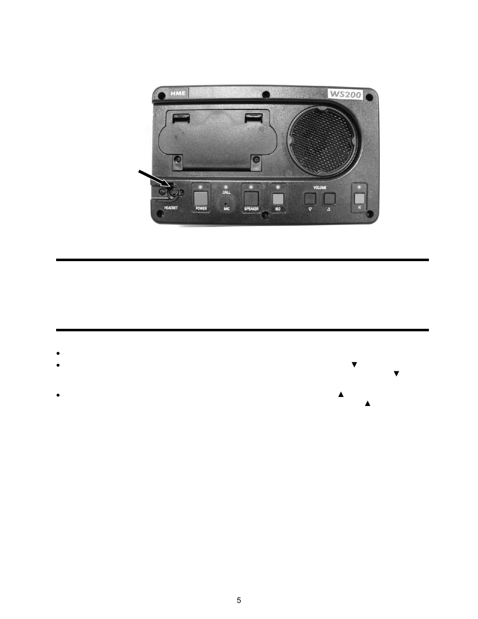 Operation, Headset connection, Push-to-talk (ptt) or hands-free (hf) mode setting | Clear-Com HME DX200 User Manual | Page 5 / 9