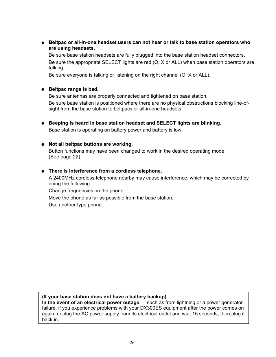 Clear-Com HME DX300ES User Manual | Page 29 / 34