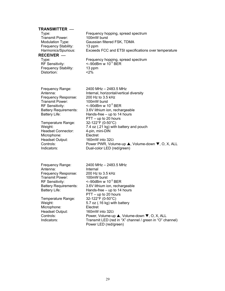 Beltpac, All-in-one headset | Clear-Com HME DX300ES User Manual | Page 32 / 34