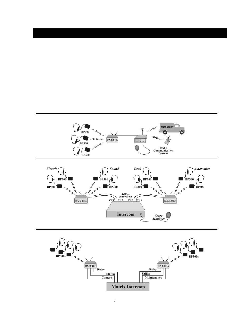 Section 1, Introduction | Clear-Com HME DX300ES User Manual | Page 4 / 34