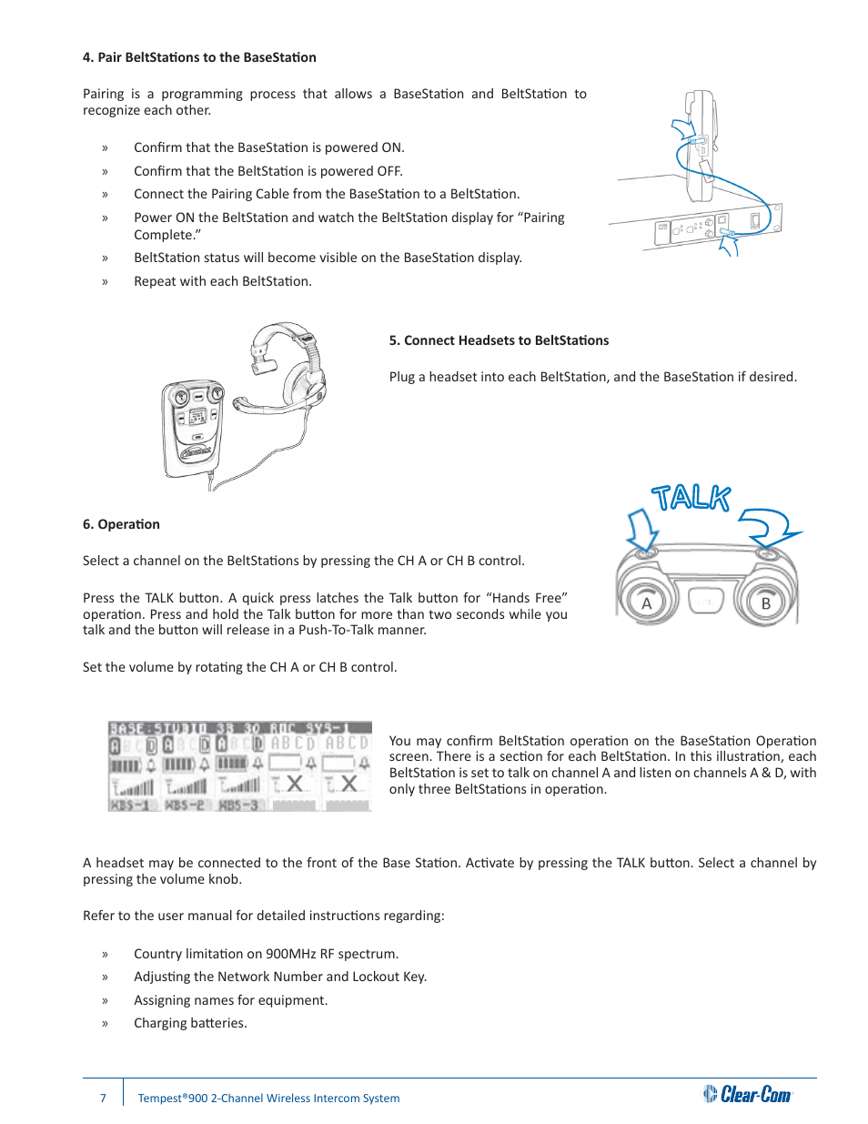 Clear-Com Tempest900 User Manual | Page 13 / 100