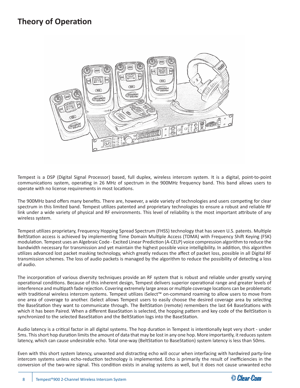 Theory of operation | Clear-Com Tempest900 User Manual | Page 14 / 100