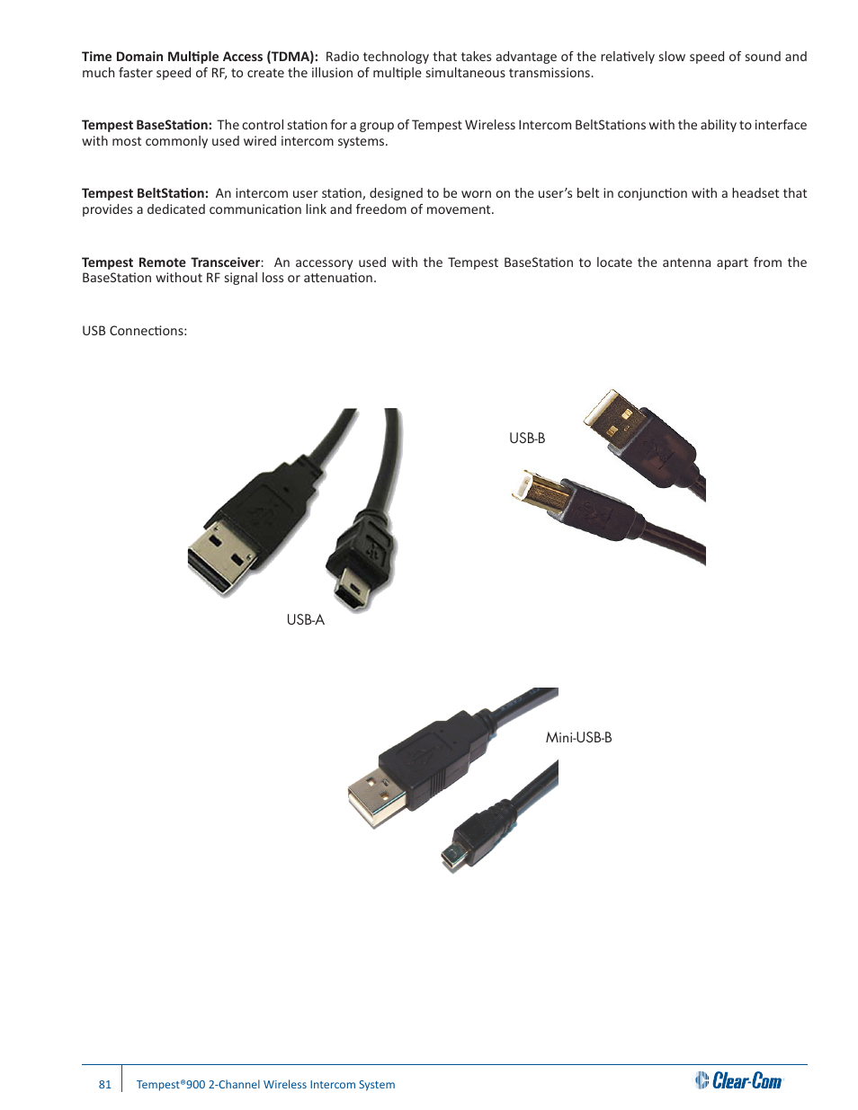 Clear-Com Tempest900 User Manual | Page 87 / 100