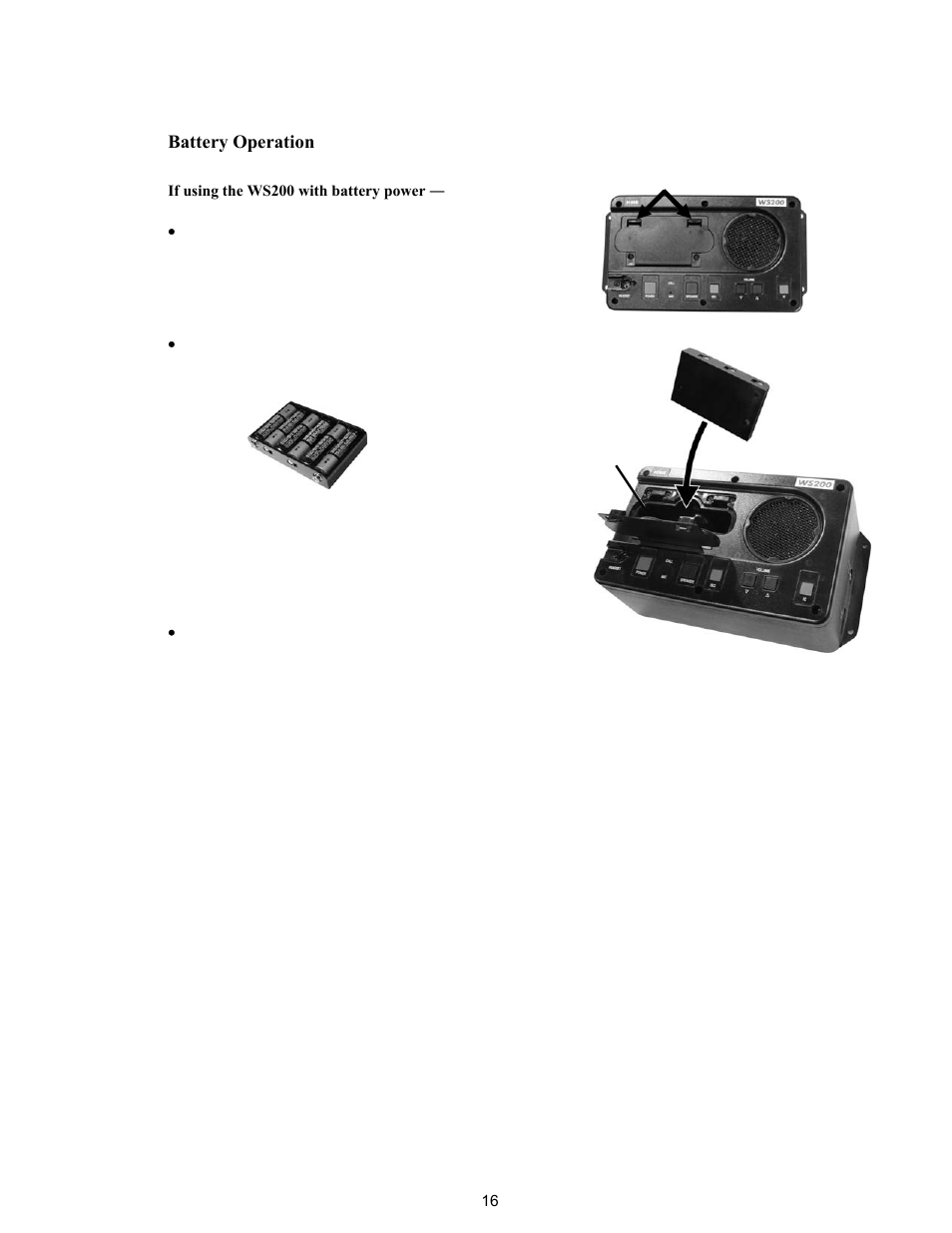 Battery operation | Clear-Com BS200 User Manual | Page 21 / 40