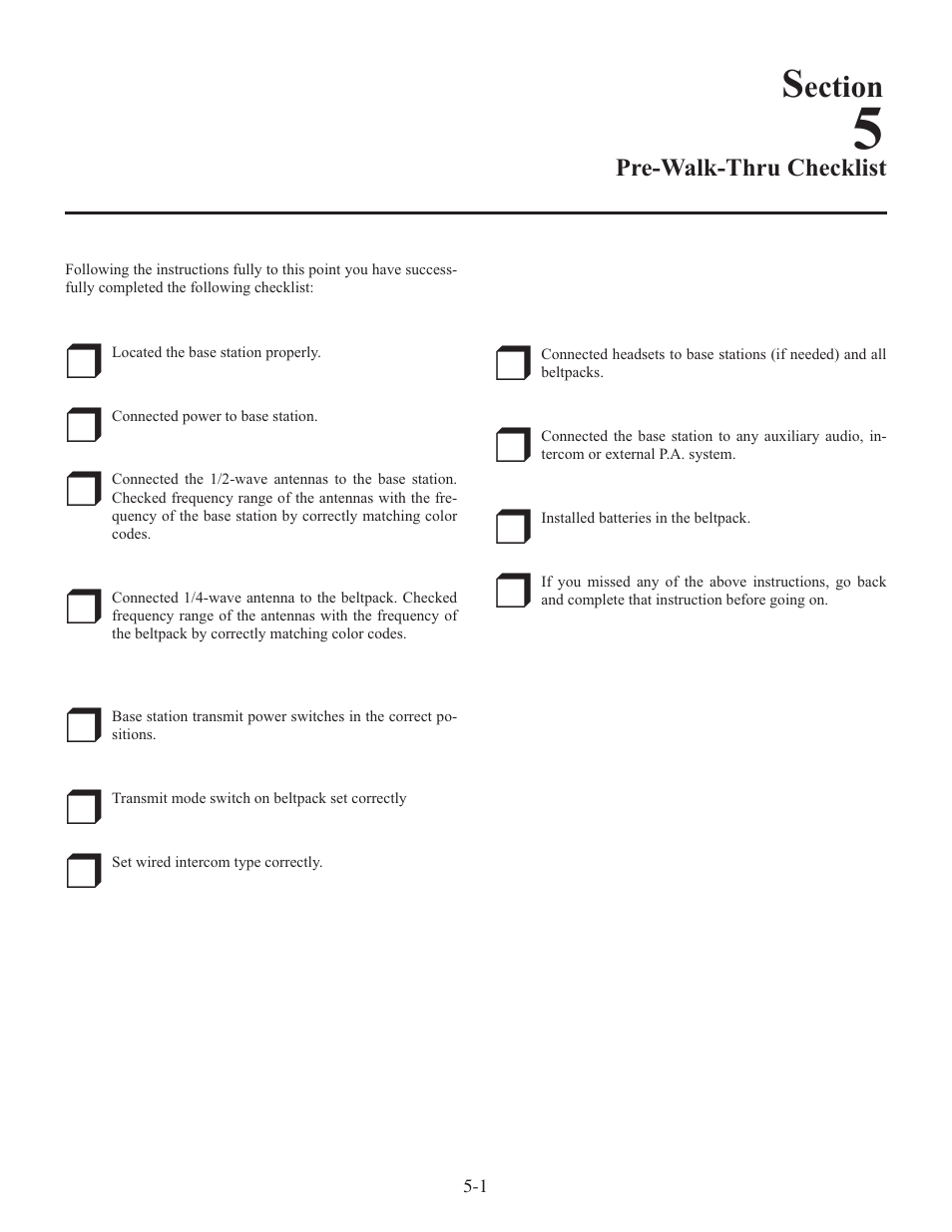 Ection | Clear-Com WTR-670 User Manual | Page 24 / 62