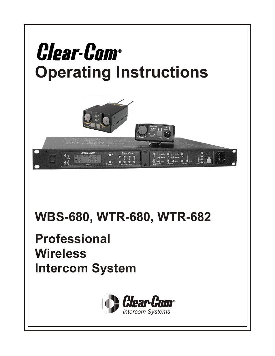 Clear-Com WTR-680 User Manual | 86 pages