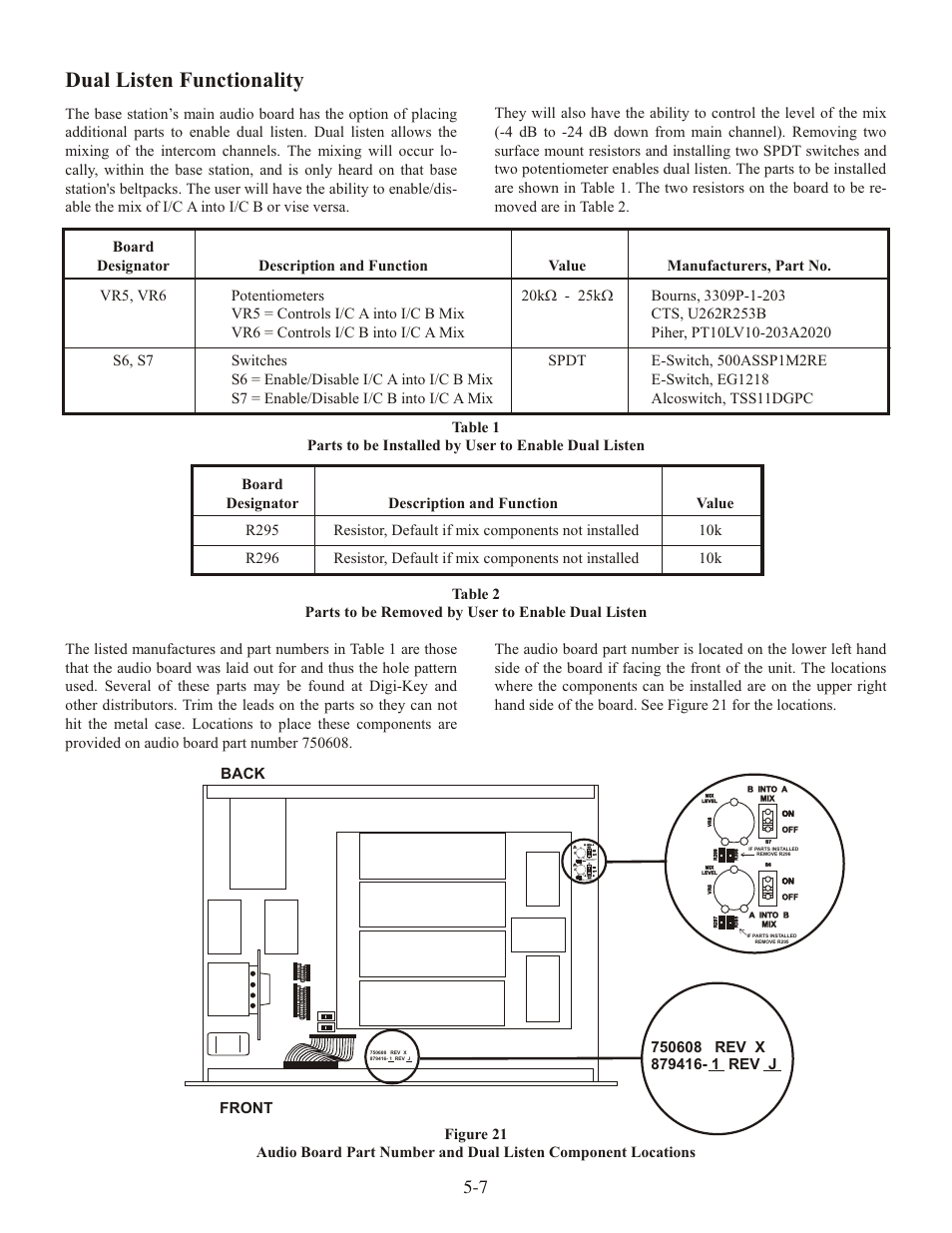 Dual lis ten func tion al ity | Clear-Com WTR-680 User Manual | Page 25 / 86