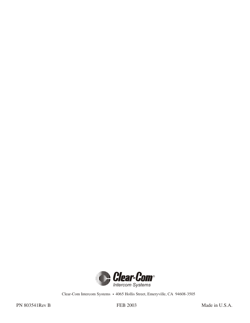 Clear-Com WTR-680 User Manual | Page 86 / 86