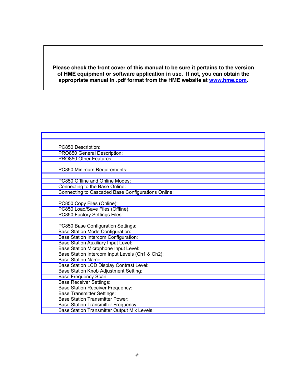 Clear-Com BS850 (Last time buy) User Manual | Page 2 / 61