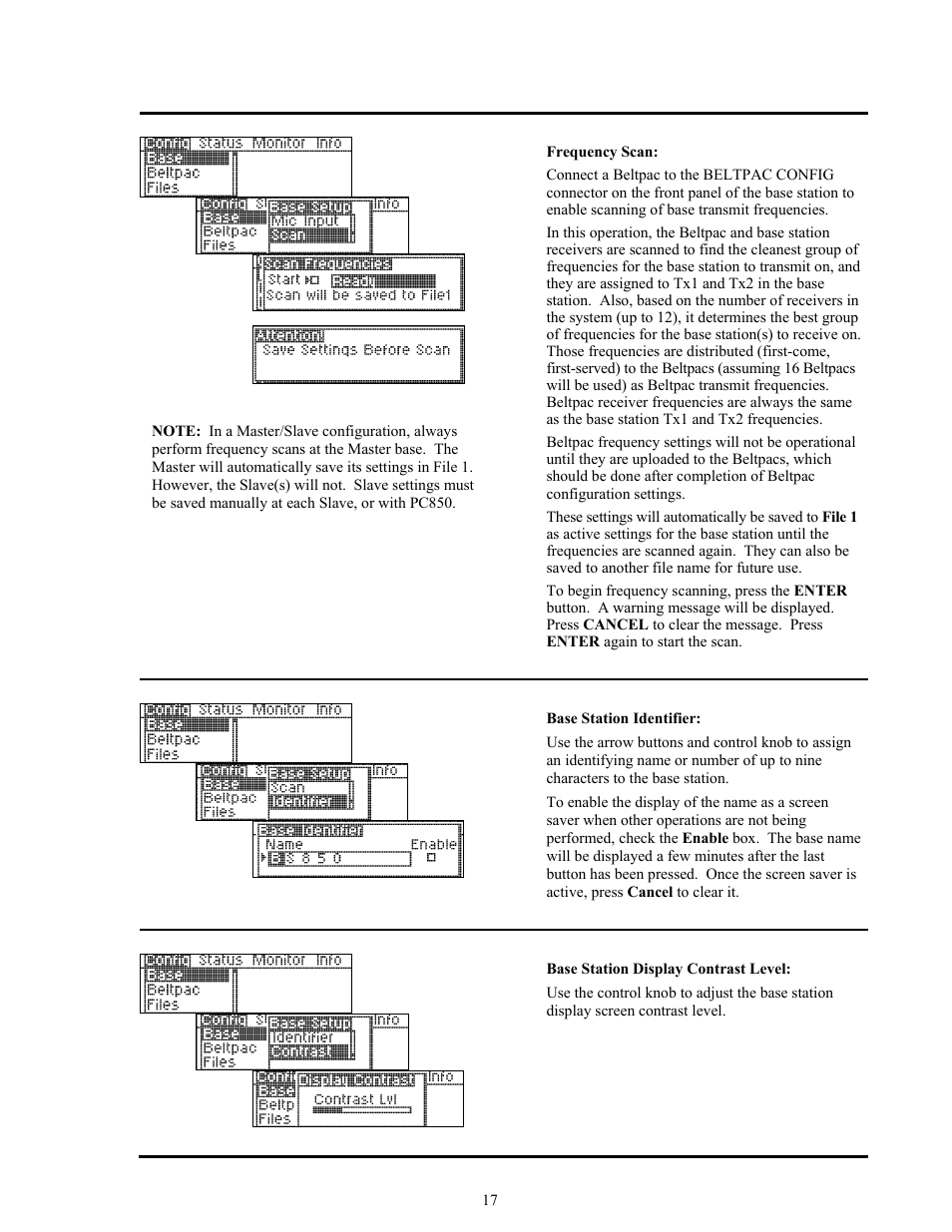 Clear-Com BS850 (Last time buy) User Manual | Page 20 / 48