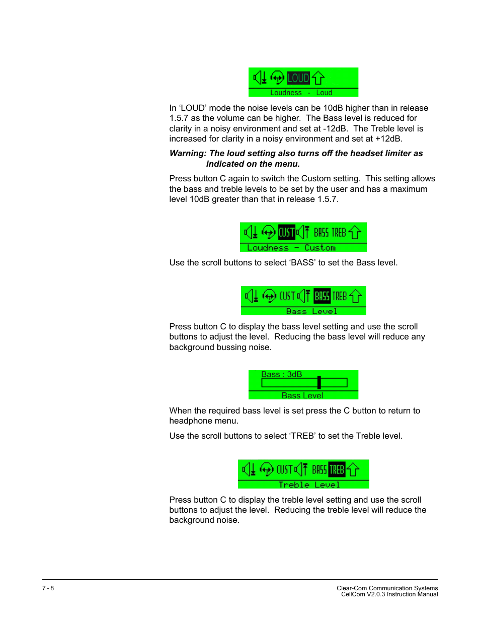 Clear-Com CellCom Battery Pack Charger User Manual | Page 124 / 217