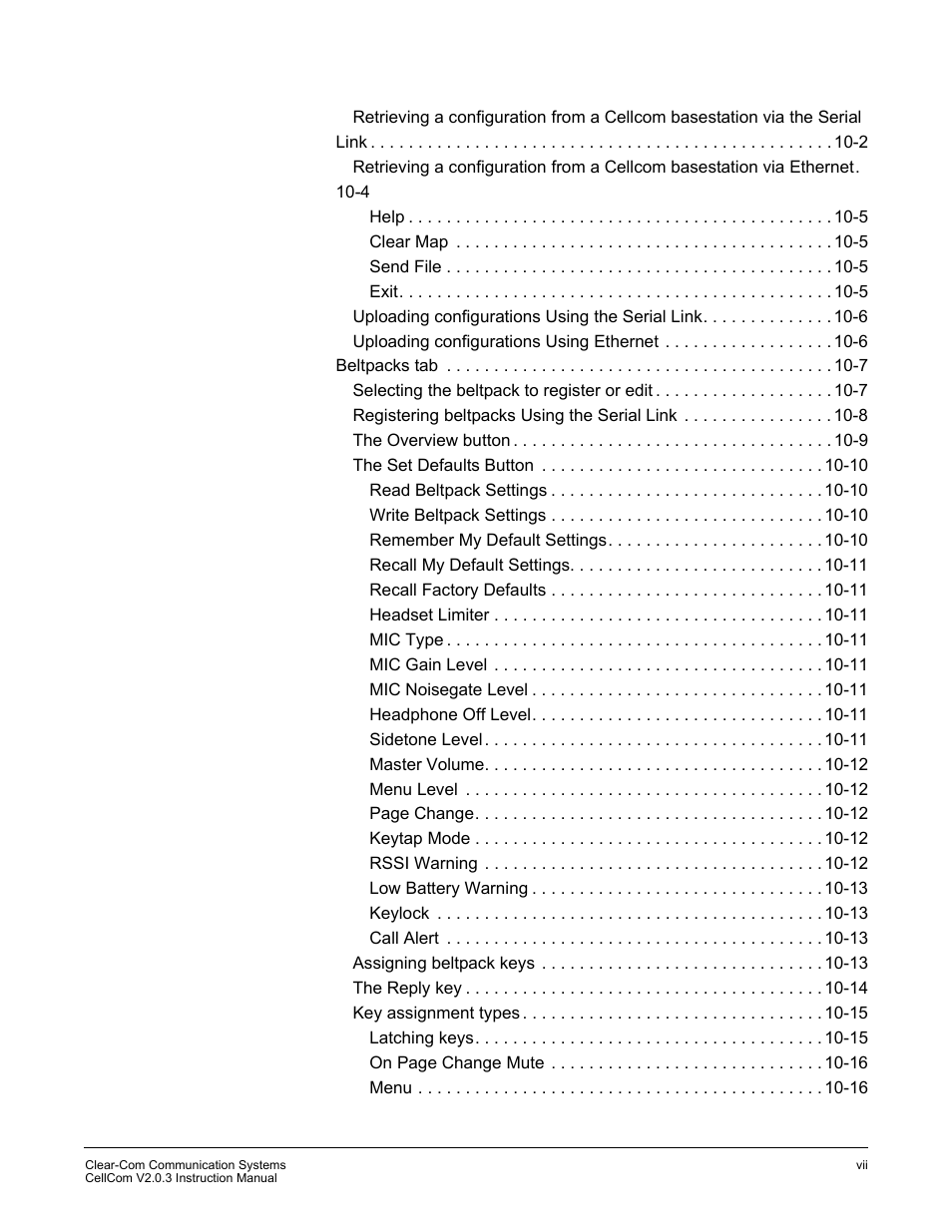 Clear-Com CellCom Battery Pack Charger User Manual | Page 13 / 217