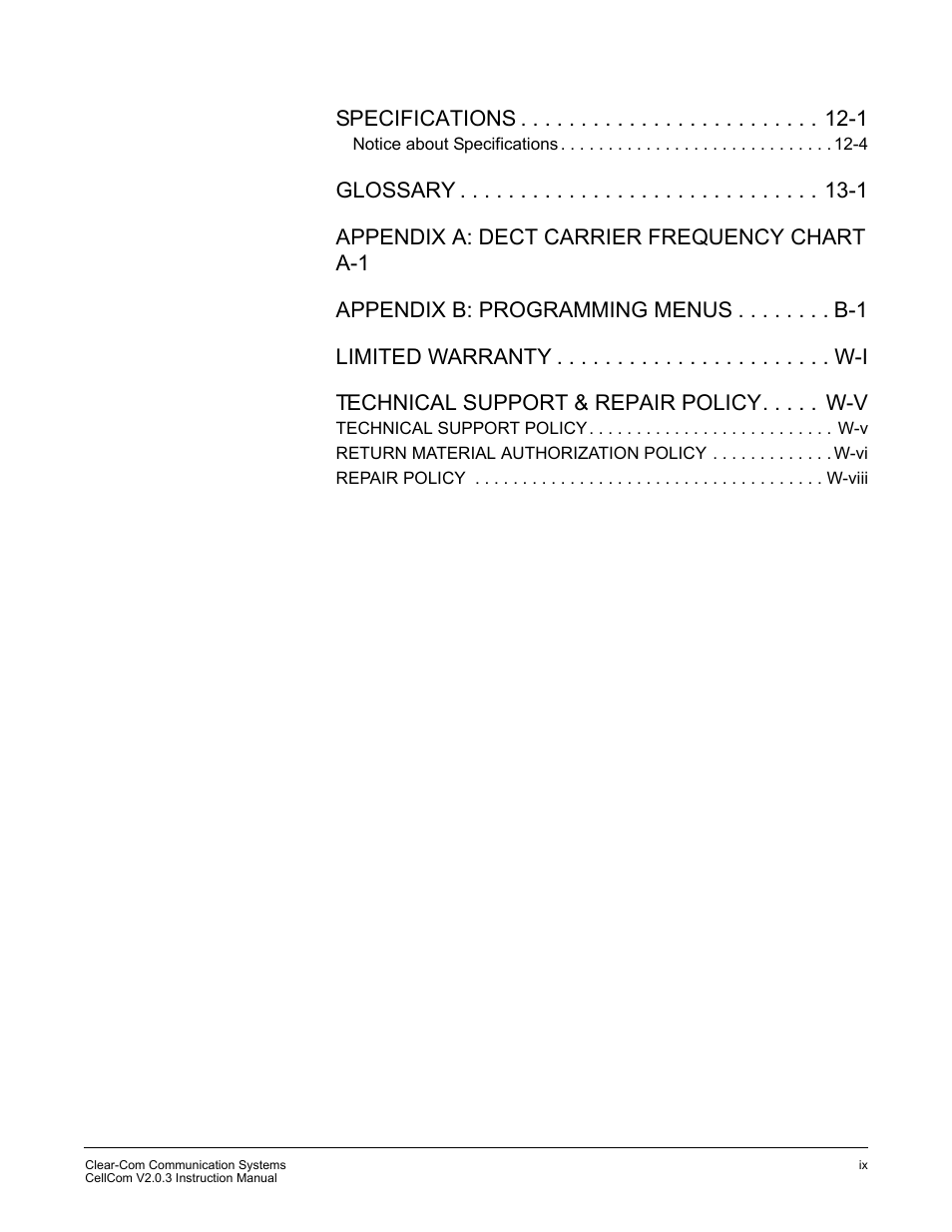 Clear-Com CellCom Battery Pack Charger User Manual | Page 15 / 217