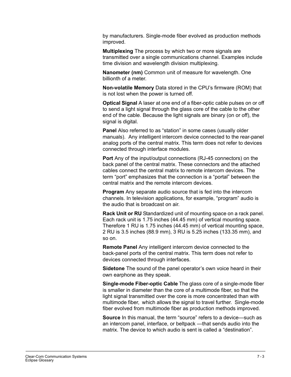 Clear-Com CellCom Battery Pack Charger User Manual | Page 201 / 217