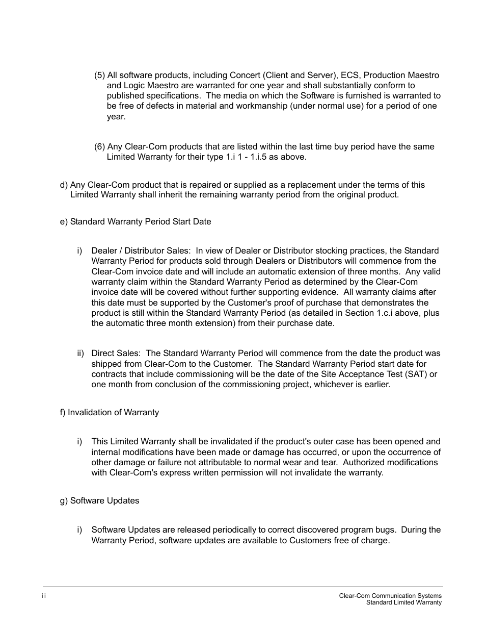 Clear-Com CellCom Battery Pack Charger User Manual | Page 210 / 217