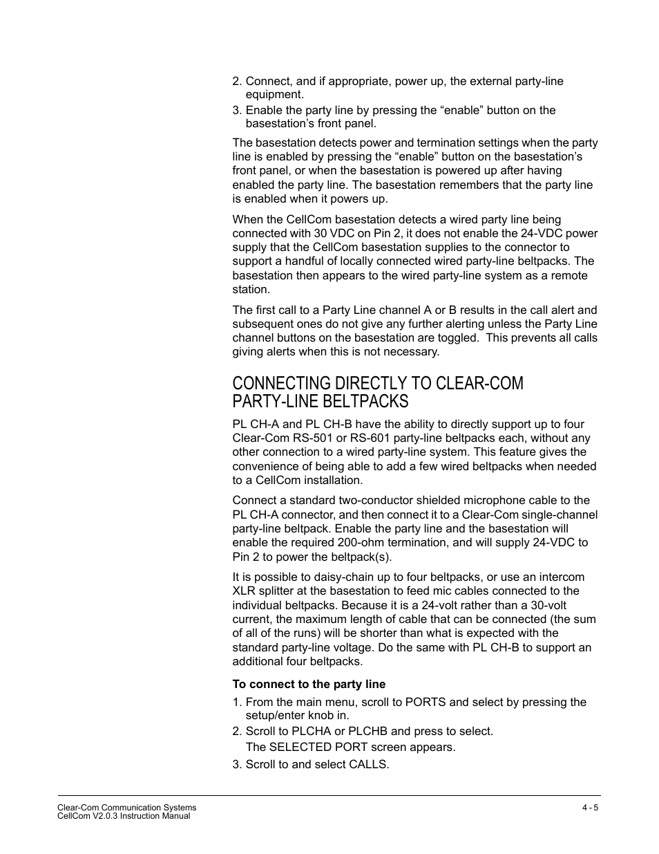 Clear-Com CellCom Battery Pack Charger User Manual | Page 53 / 217