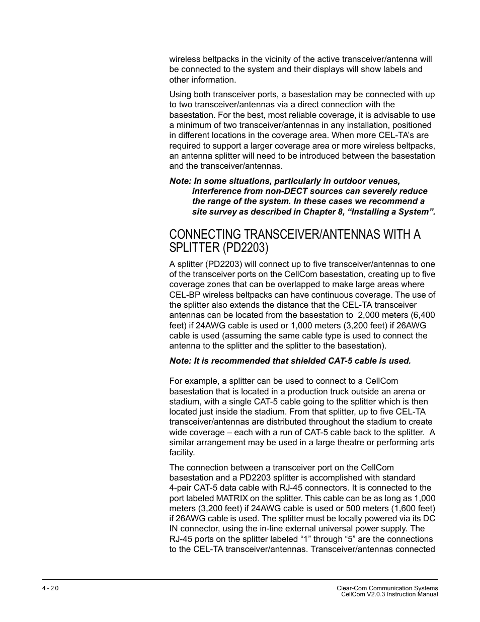 Clear-Com CellCom Battery Pack Charger User Manual | Page 68 / 217