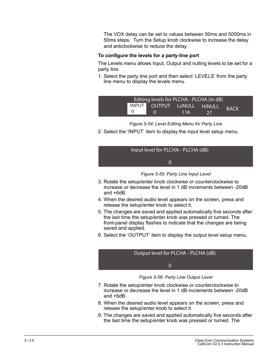 Clear-Com CellCom Battery Pack Charger User Manual | Page 94 / 217