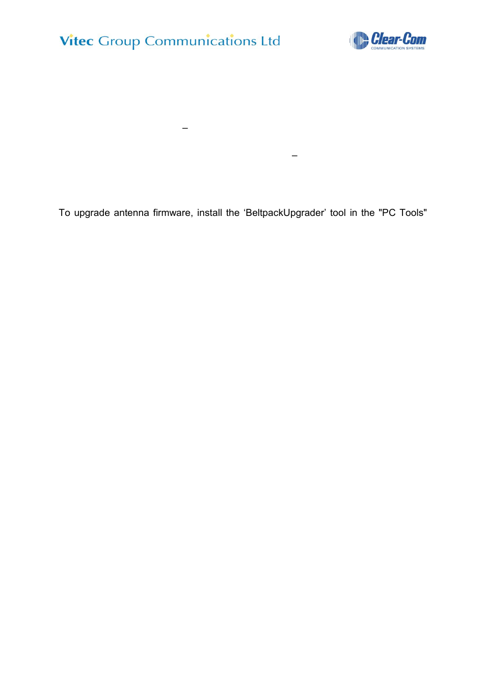 3 active antenna firmware upgrade, 1 software and hardware required, 2 antenna upgrades | Clear-Com FreeSpeak User Manual | Page 13 / 49