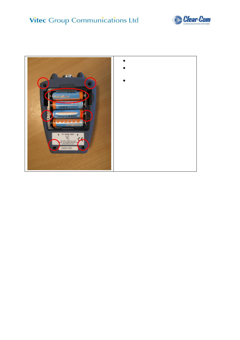 2 disassembling a 2202 beltpack for a dect upgrade | Clear-Com FreeSpeak User Manual | Page 48 / 49