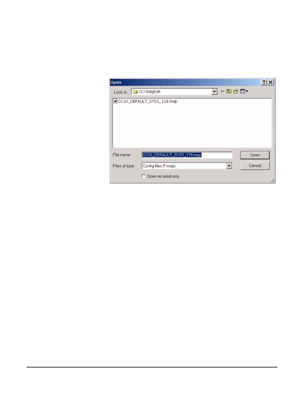 Loading a configuration from disk, Com port selection, Ip setup | Loading a configuration from disk -2, Com port selection -2, Ip setup -2, Serial link -2, Figure 10-2 map select screen -2 | Clear-Com FreeSpeak Antenna Splitter User Manual | Page 152 / 213