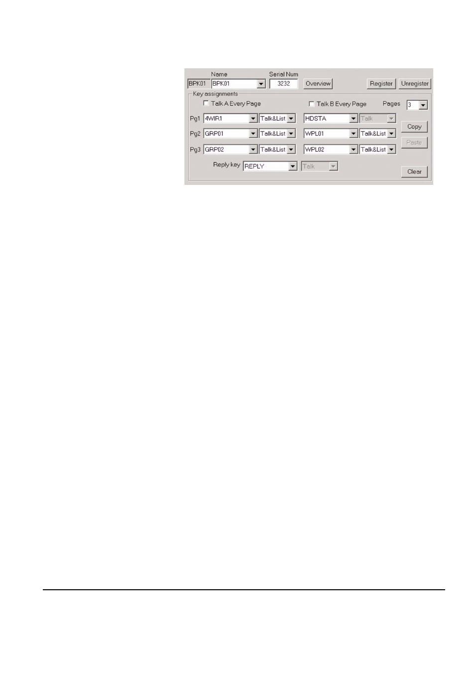 The reply key, The reply key -14, Figure 10-16 beltpack key assignments -14 | Clear-Com FreeSpeak Antenna Splitter User Manual | Page 164 / 213