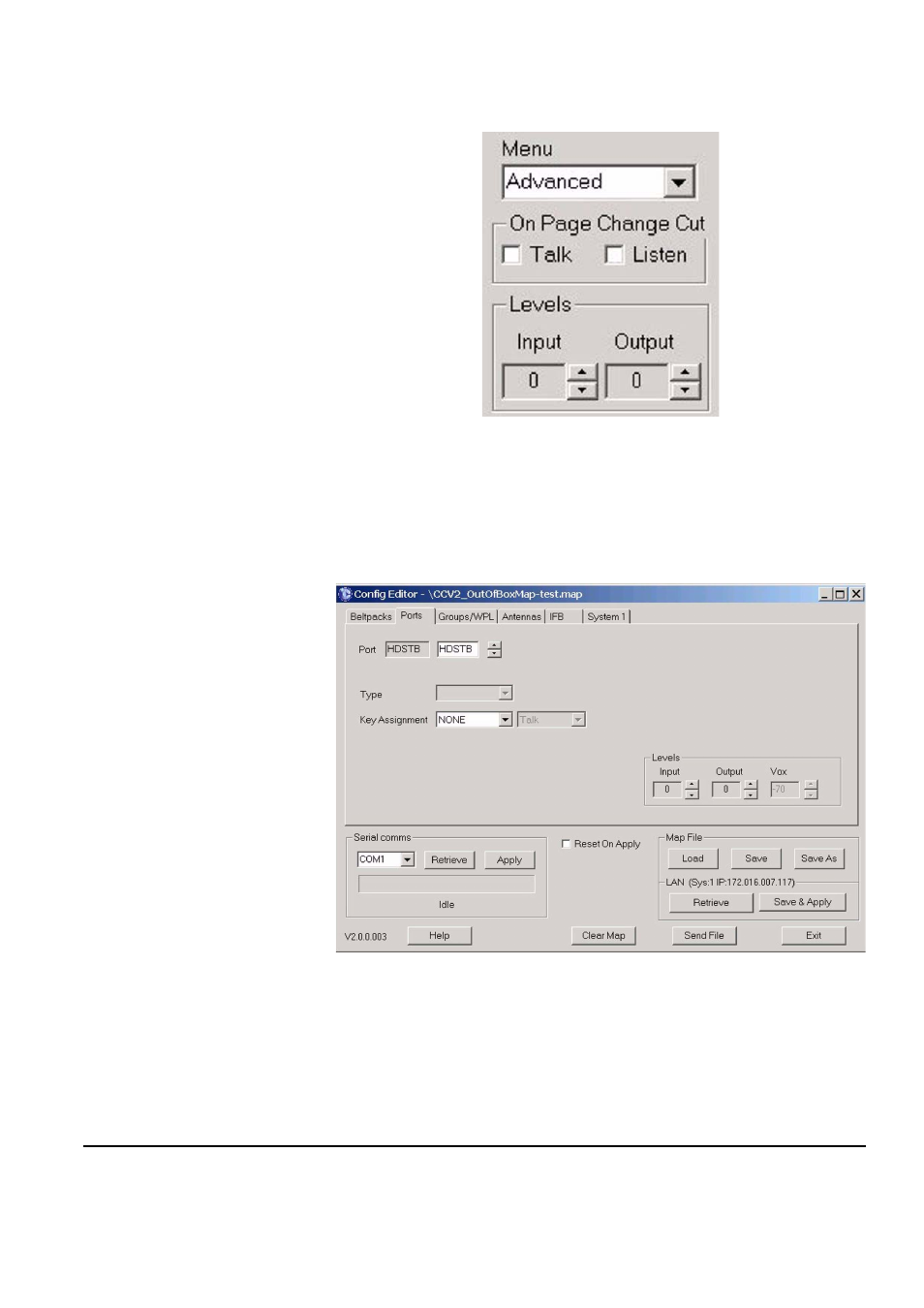 Ports tab, Selecting the port to edit, Ports tab -17 | Selecting the port to edit -17 | Clear-Com FreeSpeak Antenna Splitter User Manual | Page 167 / 213