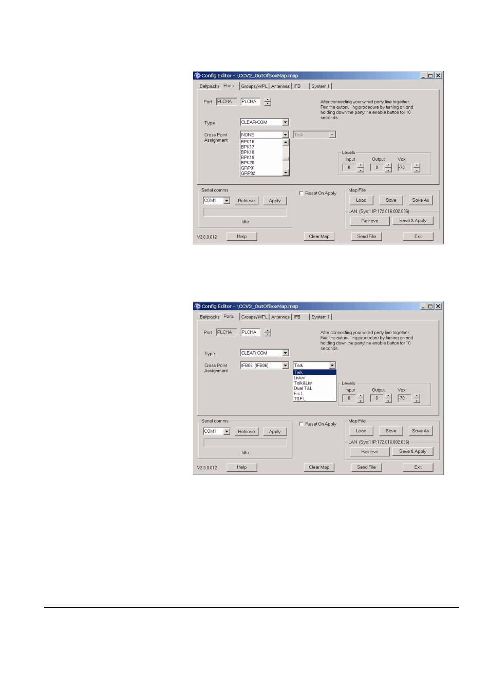 Input and output levels, Input and output levels -19 | Clear-Com FreeSpeak Antenna Splitter User Manual | Page 169 / 213