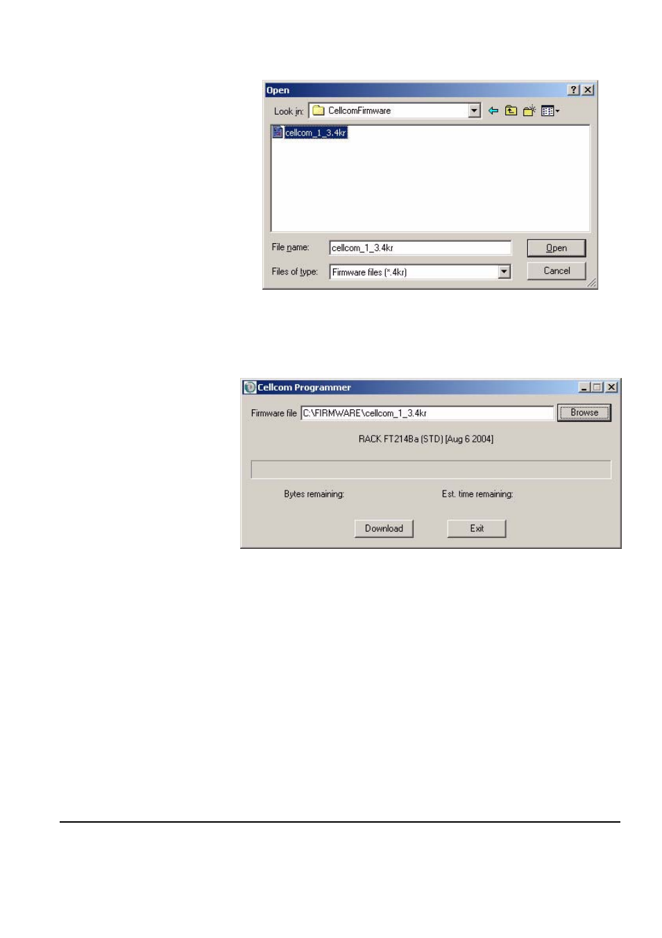 Figure 11-9 select firmware file -9, Figure 11-10 firmware download -9 | Clear-Com FreeSpeak Antenna Splitter User Manual | Page 185 / 213