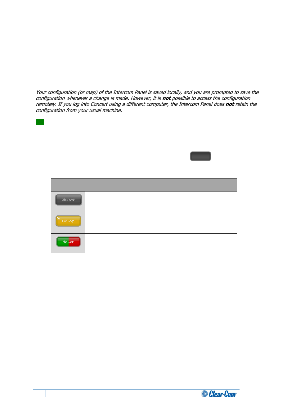 Configuring the intercom panel for concert, Adding contacts, conferences and channels, 2 configuring the intercom panel for concert | 1 adding contacts, conferences and channels | Clear-Com Concert for Newsroom User Manual | Page 30 / 49