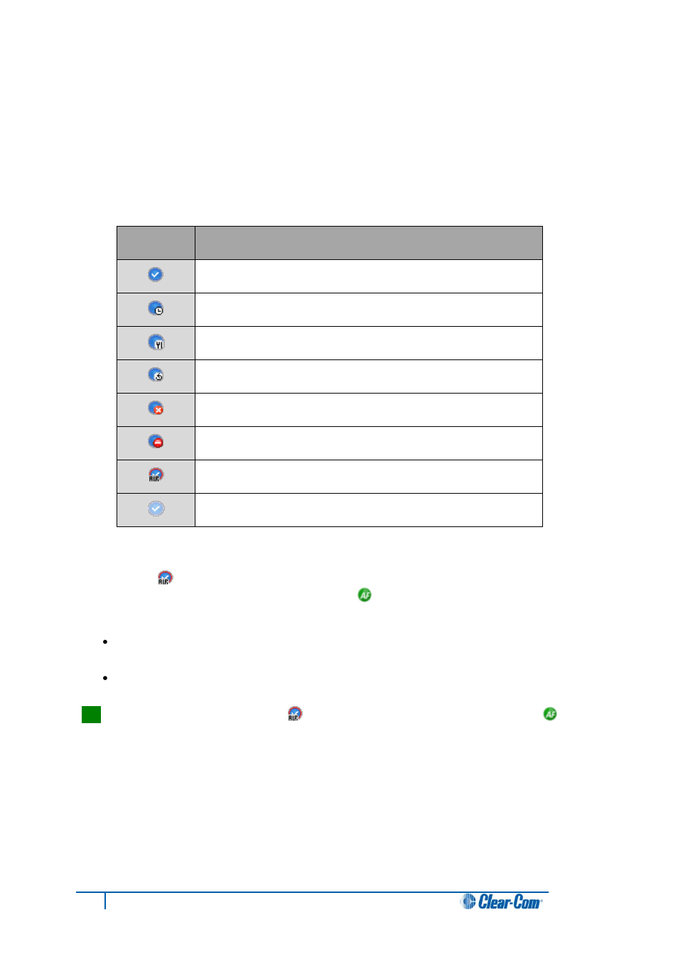 Managing status, 3 managing status | Clear-Com Concert for Newsroom User Manual | Page 31 / 40