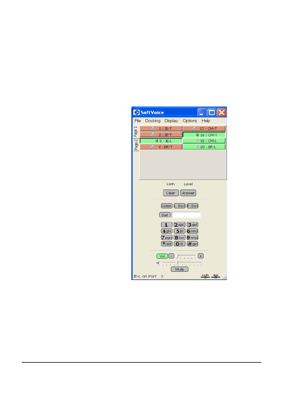 Change volume for a listen key, Change volume for a listen key -17, Soft listen keys -17 | Clear-Com VOICE2 User Manual | Page 91 / 106