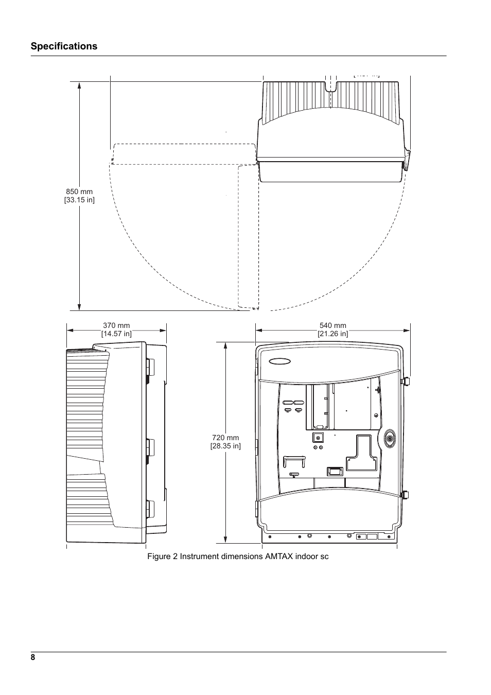 Specifications | Hach-Lange AMTAX indoor sc User Manual | Page 8 / 118