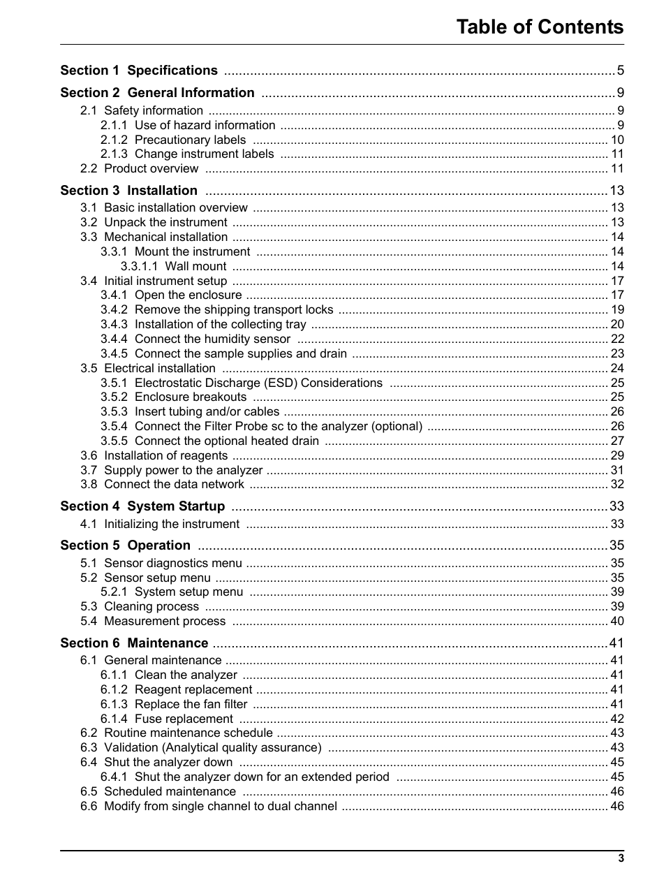 Hach-Lange PHOSPHAX indoor sc User Manual | Page 3 / 106