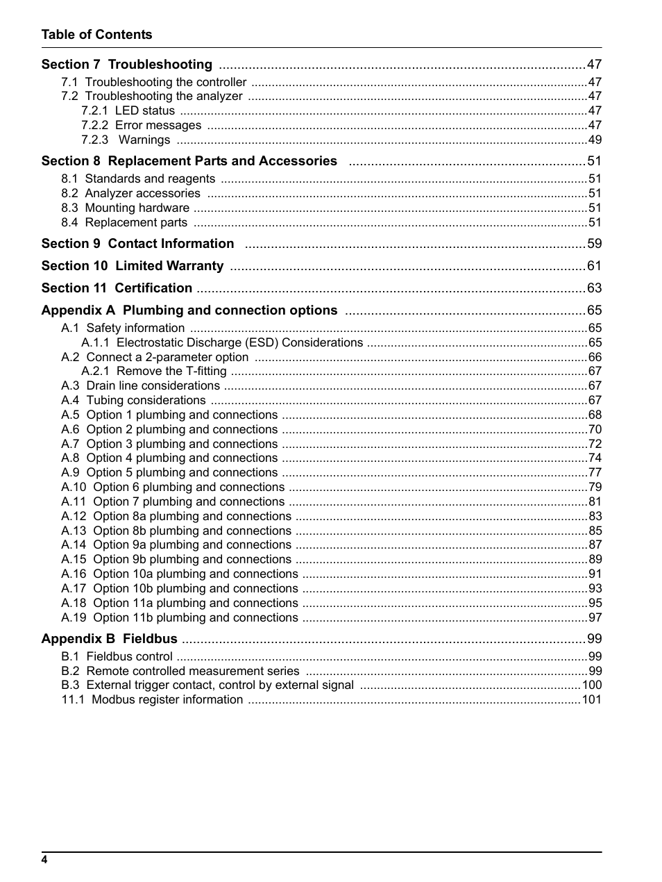 Hach-Lange PHOSPHAX indoor sc User Manual | Page 4 / 106