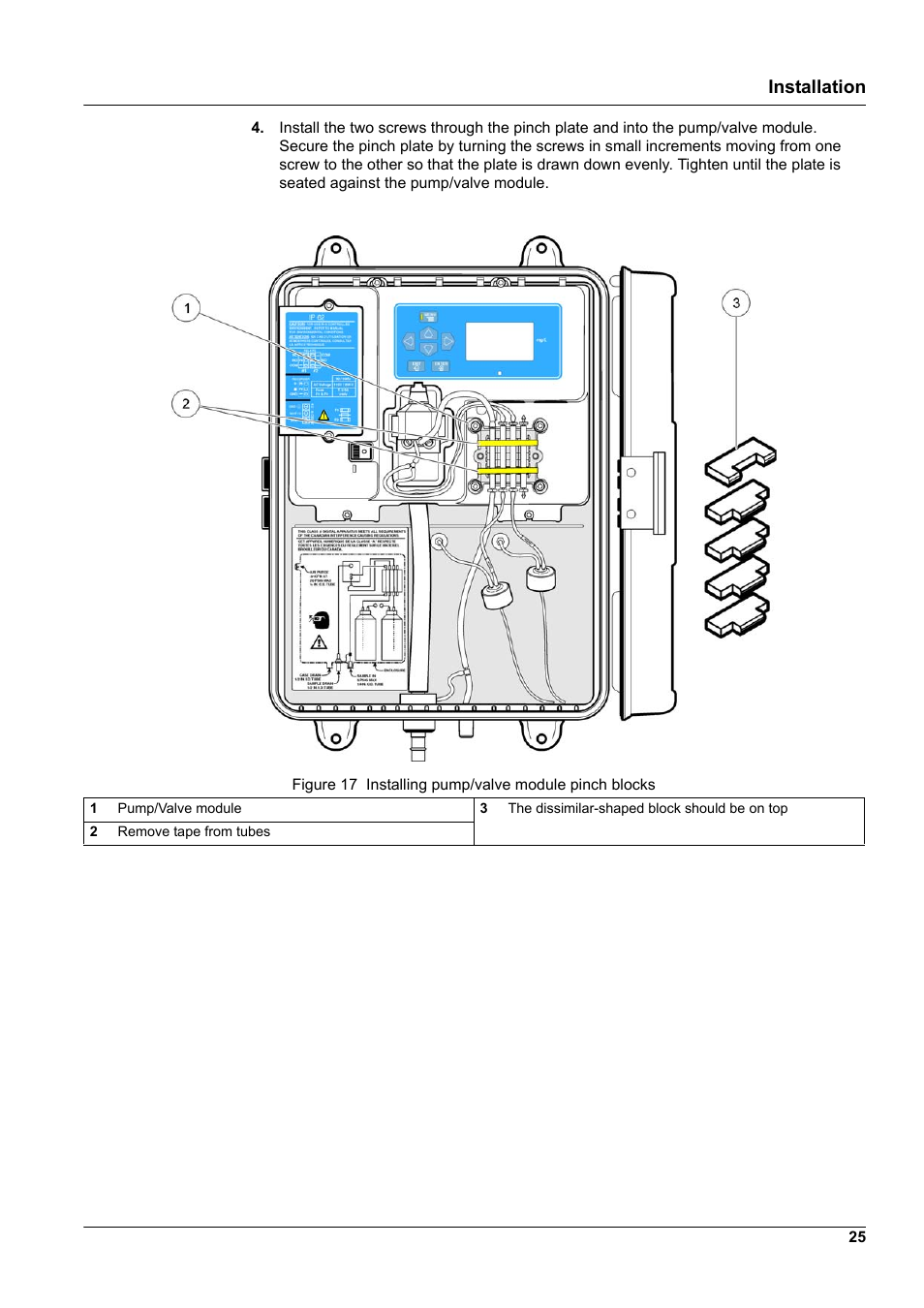 Figure 17, Installation | Hach-Lange CL17 USER MANUAL User Manual | Page 27 / 60