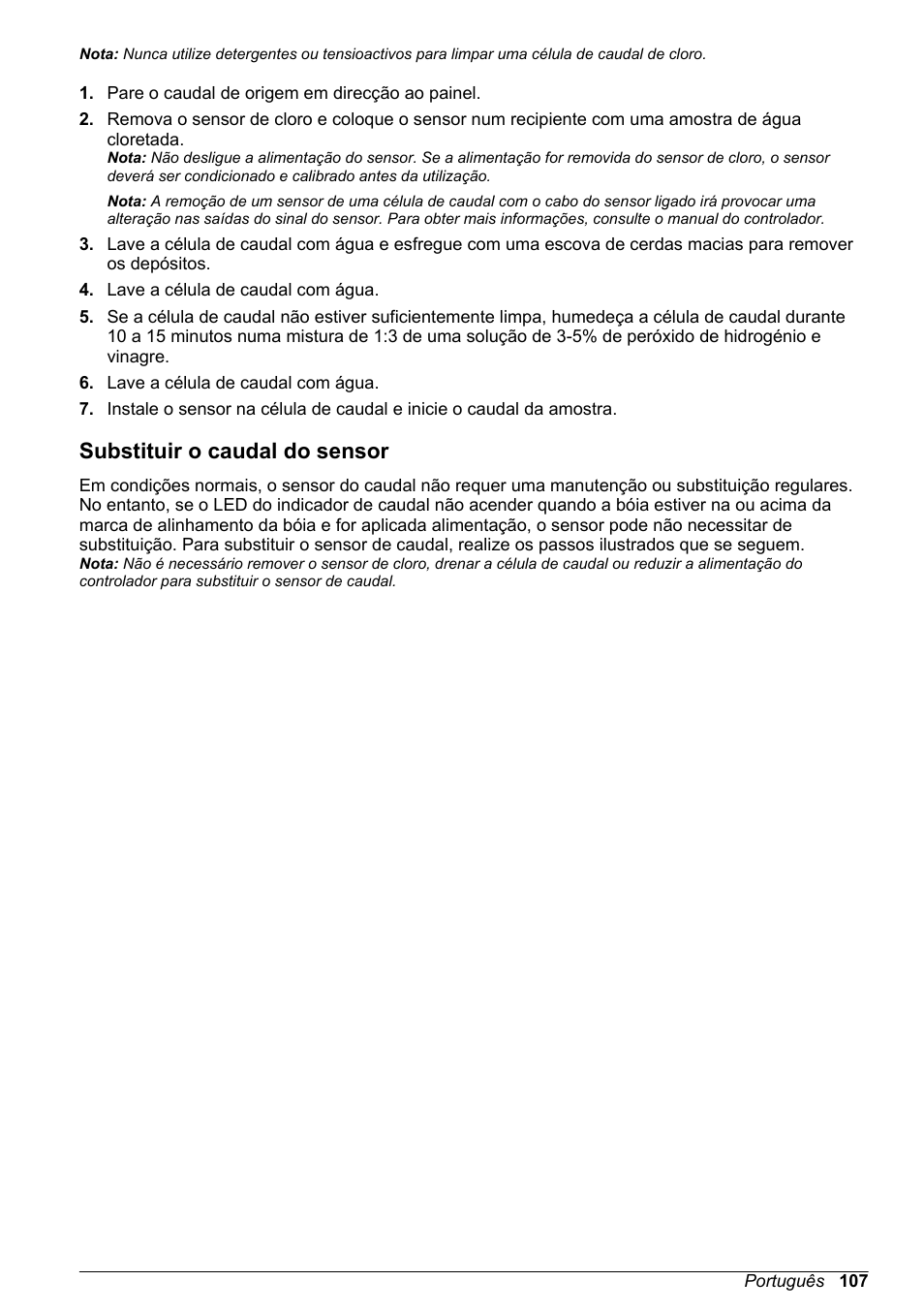 Substituir o caudal do sensor | Hach-Lange CLT10 sc User Manual | Page 107 / 382