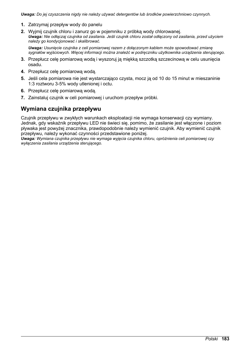 Wymiana czujnika przepływu | Hach-Lange CLT10 sc User Manual | Page 183 / 382
