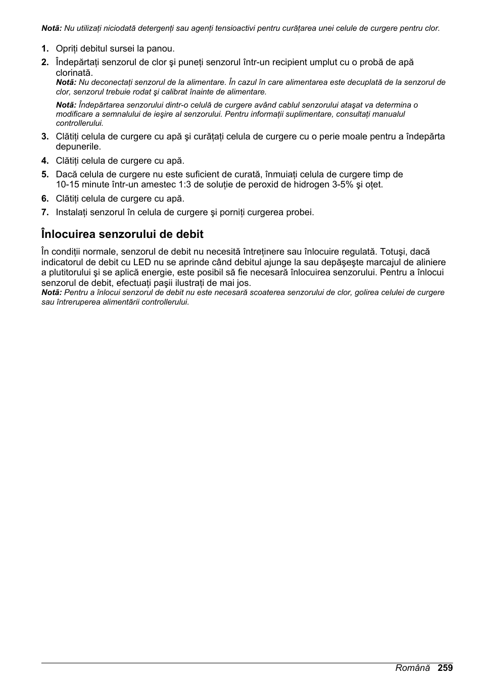 Înlocuirea senzorului de debit | Hach-Lange CLT10 sc User Manual | Page 259 / 382