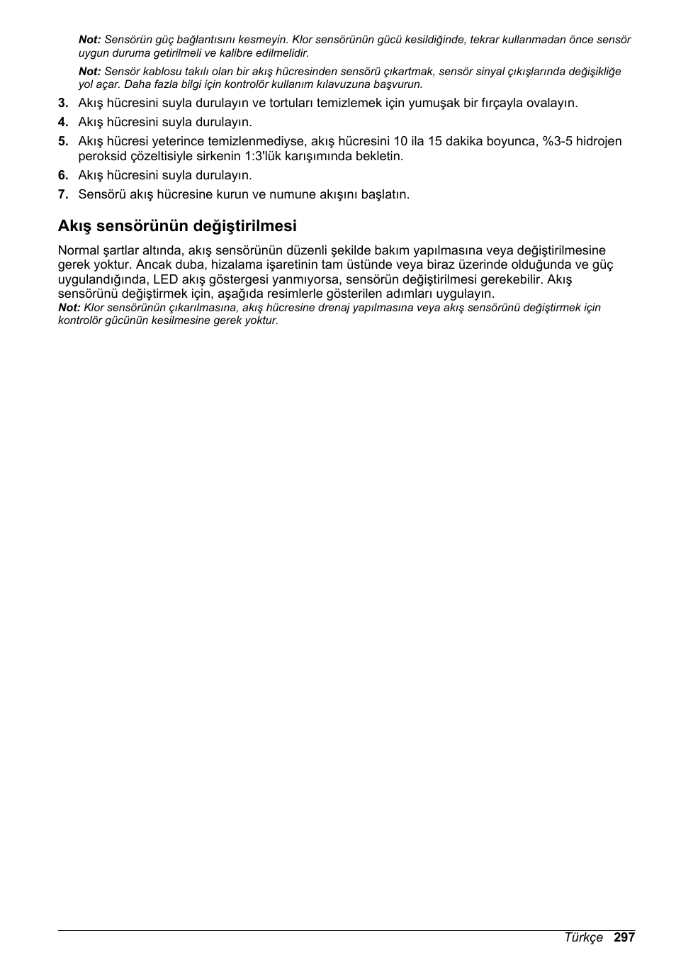 Akış sensörünün değiştirilmesi | Hach-Lange CLT10 sc User Manual | Page 297 / 382
