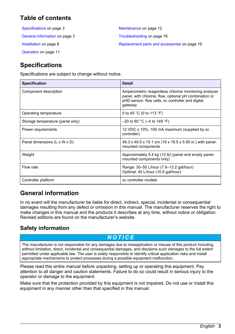 Hach-Lange CLT10 sc User Manual | Page 3 / 382