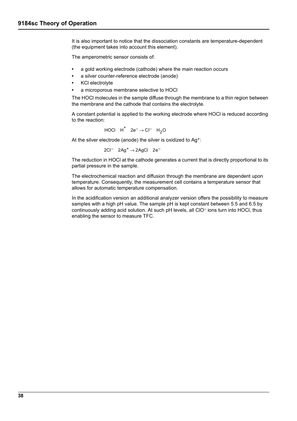 9184sc theory of operation | Hach-Lange 9187 sc User Manual | Page 40 / 50