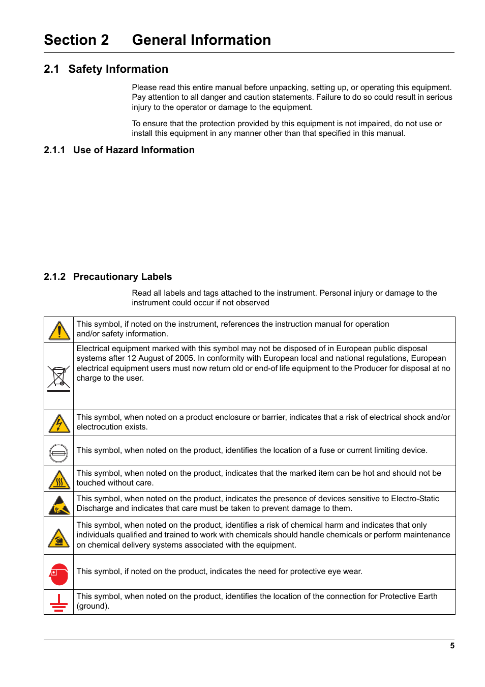 Section 2 general information, 1 safety information | Hach-Lange 9187 sc User Manual | Page 7 / 50